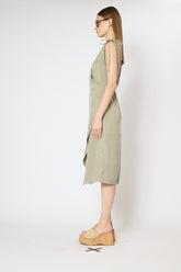 WRAP-LIKE MIDI LYOCELL DRESS